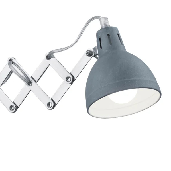 LAMPADA DA PARETE EDWARD IN METALLO IN CALCESTRUZZO