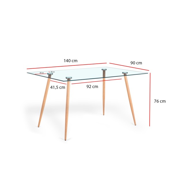 MESA VIKING CRISTAL