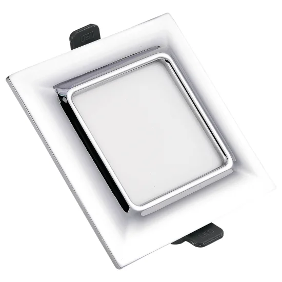 MINIDOWNLIGHT LED AL QUADRATO 5W CROMO 2