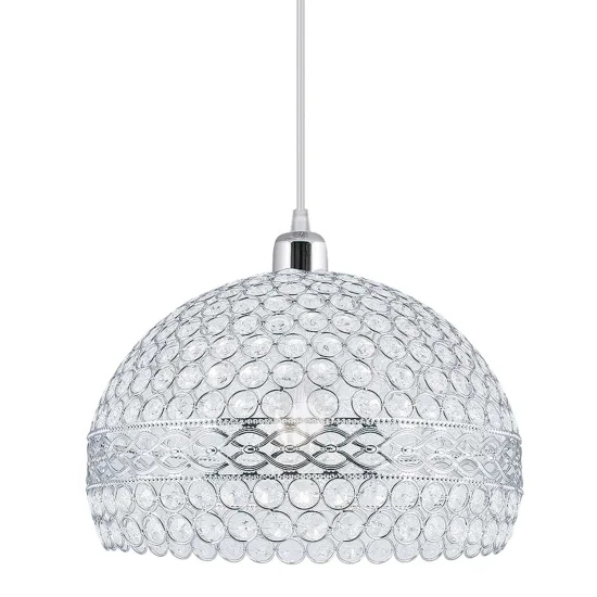 CIONDOLO 1 CROMO TUDOR LEGGERO E VETRO