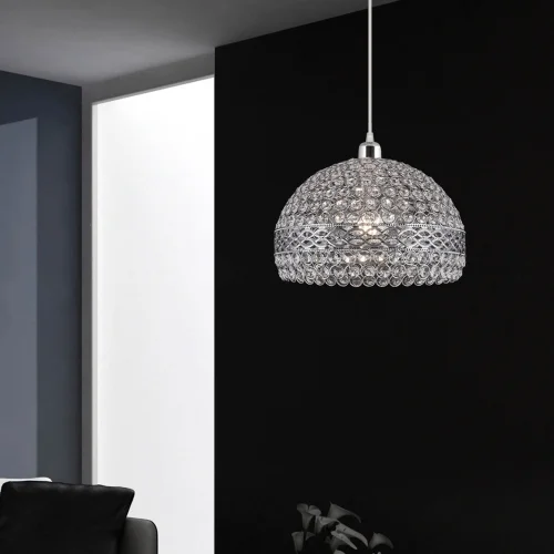 CIONDOLO 1 CROMO TUDOR LEGGERO E VETRO