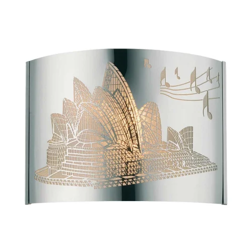 LAMPADA DA PARETE FUNZIONA IN ACCIAIO CROMATO