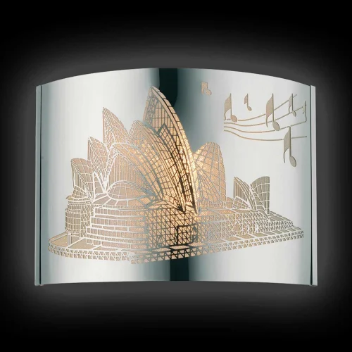 LAMPADA DA PARETE FUNZIONA IN ACCIAIO CROMATO