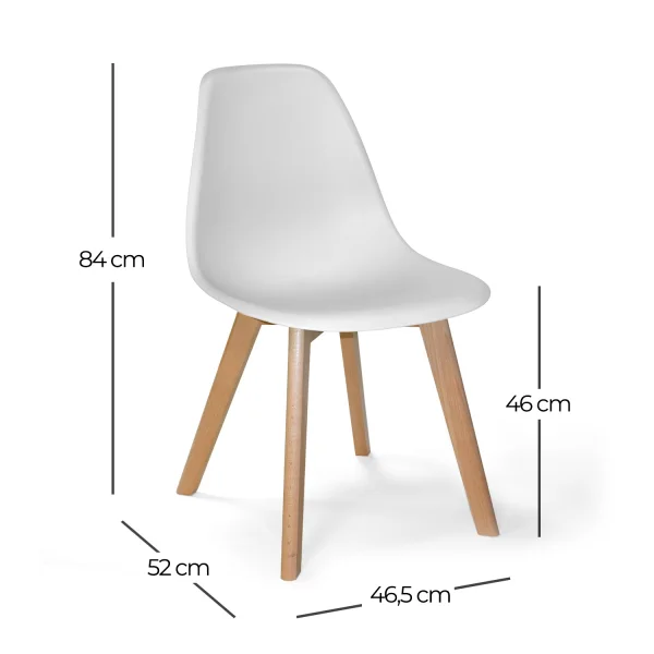SEDIA TORRE SCARLETT LEGNO ACQUAMARINA