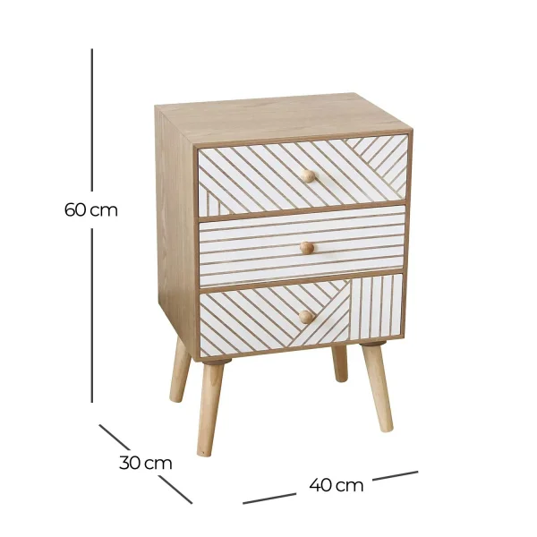 TAVOLINO 3 CASSETTI JUNO