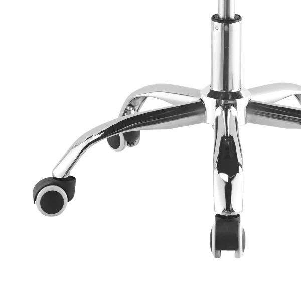 SEDIA SCRIVANIA AETHELRED NERO CROMATO