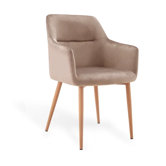 POLTRONA AINSLEY VELLUTO SABBIA