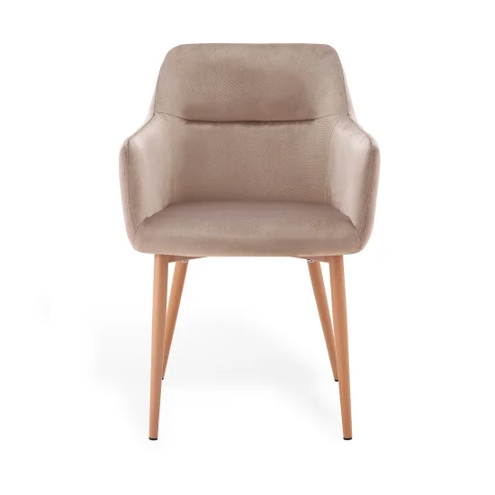 POLTRONA AINSLEY VELLUTO SABBIA 2