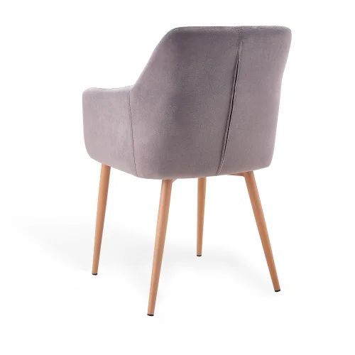 AINSLEY POLTRONA GRIGIO VELLUTO