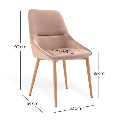 SEDIA ADNEY IN VELLUTO GRIGIO