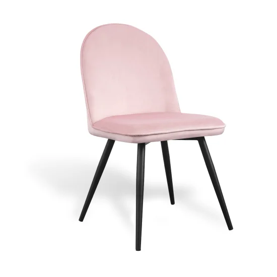 SEDIA HADLEY VELLUTO ROSA