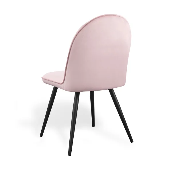 SEDIA HADLEY VELLUTO ROSA