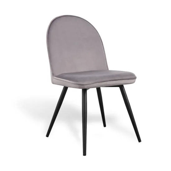 SEDIA HADLEY VELLUTO GRIGIO