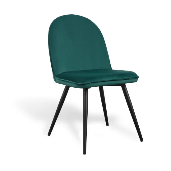 SEDIA HADLEY VELLUTO VERDE SCURO