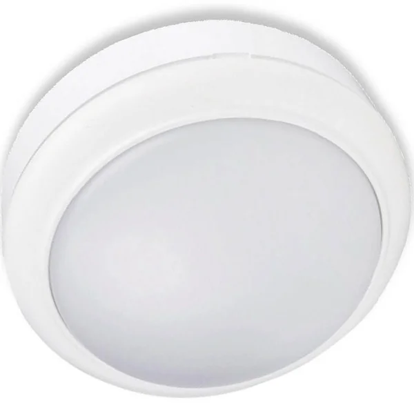 SOFFITTO /LAMPADA A PARETE ESTERNA LED 15W 4000K IP65 BIANCO CIRCOLARE