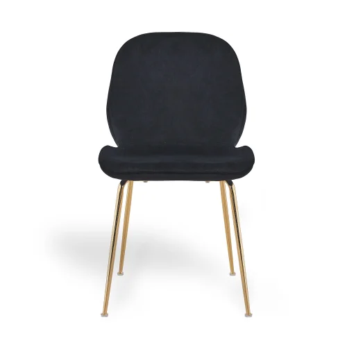 SEDIA IN VELLUTO NERO ASHCROFT