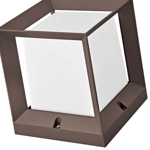 ESTERNO OVERWALL BUCA DI NEVE 16CM E27 MARRONE