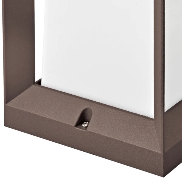 ESTERNO OVERWALL BUCA DI NEVE 16CM E27 MARRONE