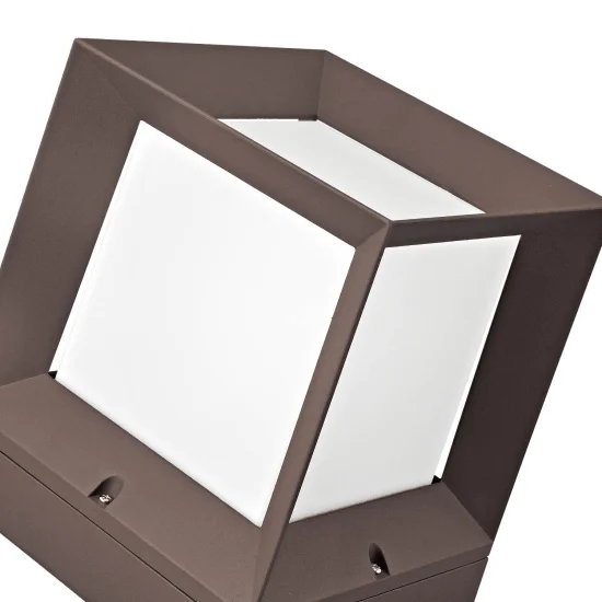 ESTERNO OVERWALL BUCA DI NEVE 22CM E27 MARRONE 2