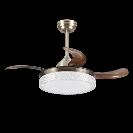 VENTILATORE A SOFFITTO A LED KINGSTON 4P PIEGHEVOLE IN PELLE REGOLABILE 2