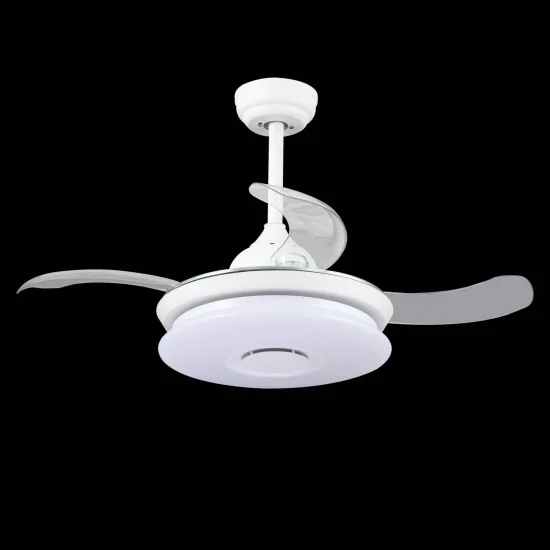 VENTILATORE SOFFITTO LED LINSTEAD BIANCO RGB PIEGHEVOLE REGOLABILE 2