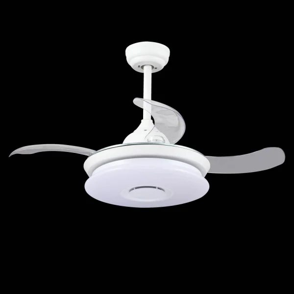 VENTILATORE SOFFITTO LED LINSTEAD BIANCO RGB PIEGHEVOLE REGOLABILE