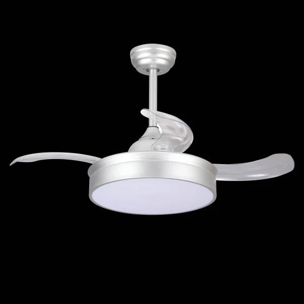REGOLABILE PIEGHEVOLE ARGENTO RICHMOND LED VENTILATORE SOFFITTO