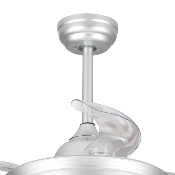REGOLABILE PIEGHEVOLE ARGENTO RICHMOND LED VENTILATORE SOFFITTO