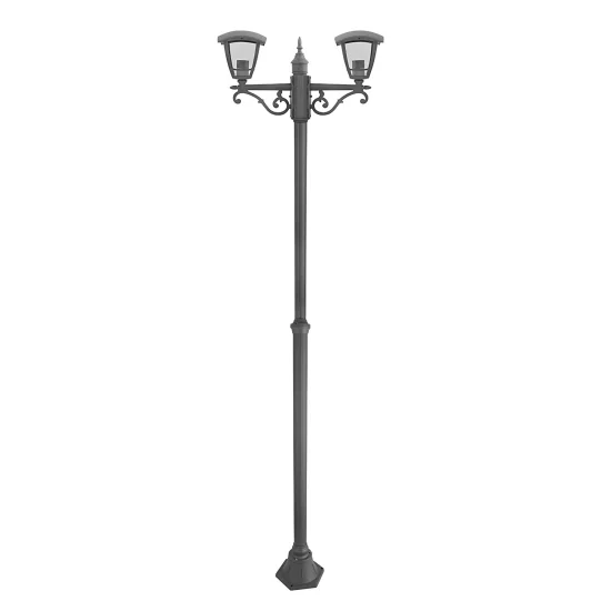 LAMPONE 2 LUCI KENTIA E27 ANTRACITE IP44 2