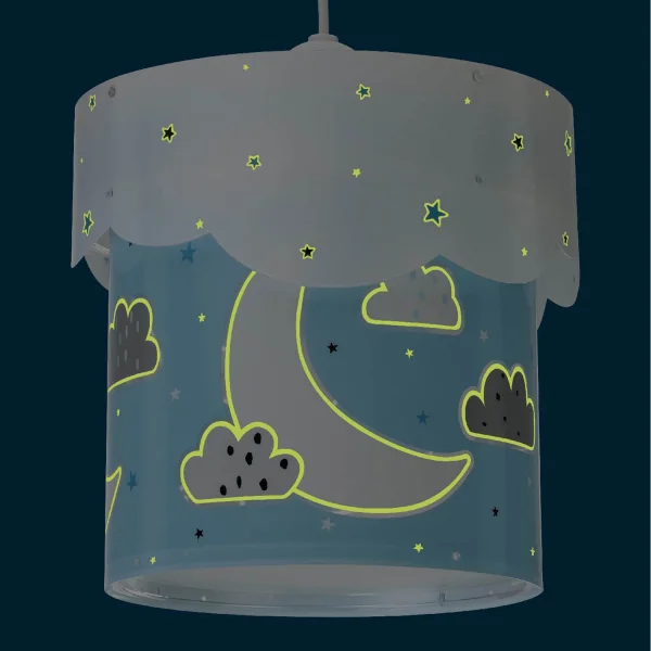 LUNA BLU E27 LAMPADA A SOSPENSIONE PER BAMBINI
