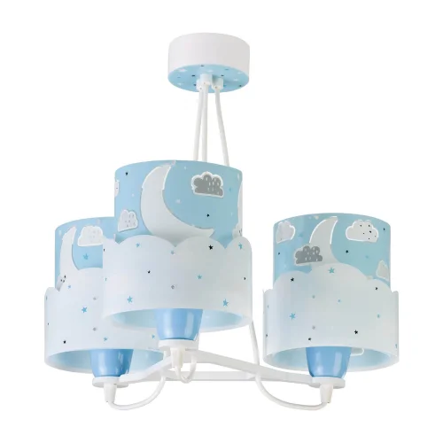 LAMPADA PER BAMBINI 3 LUCI LUNARI E27 BLU