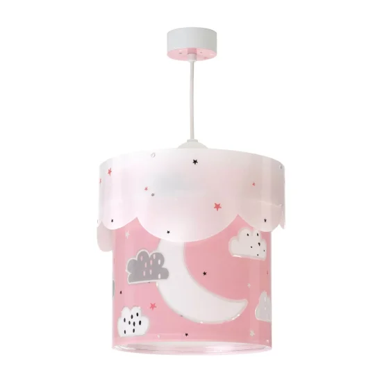 LUNA E27 ROSA LAMPADA A SOSPENSIONE PER BAMBINI