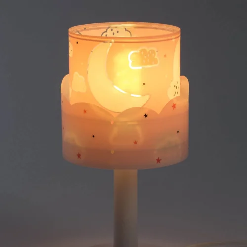 LUNA E14 LAMPADA DA TAVOLO ROSA PER BAMBINI