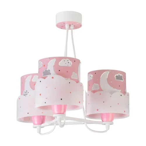 LAMPADA PER BAMBINI 3 LUCI LUNARI E27 ROSA