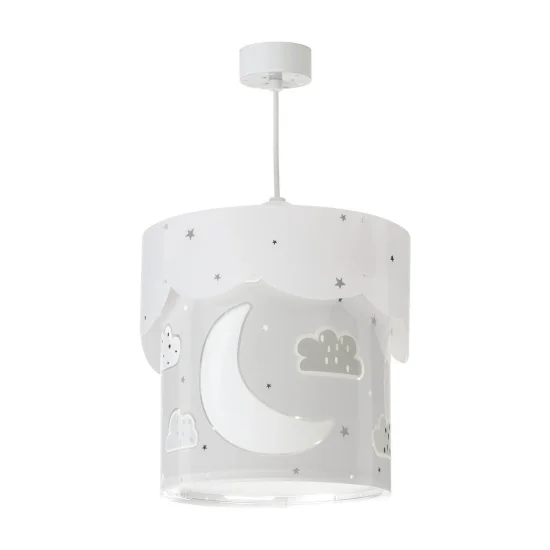 LAMPADA A SOSPENSIONE LUNA E27 GRIGIO