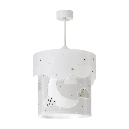 LAMPADA A SOSPENSIONE LUNA E27 GRIGIO 2