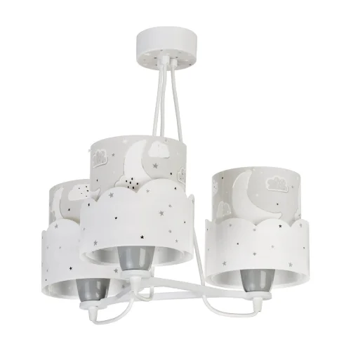 LAMPADA PER BAMBINI 3 LUCI LUNARI E27 GRIGIO