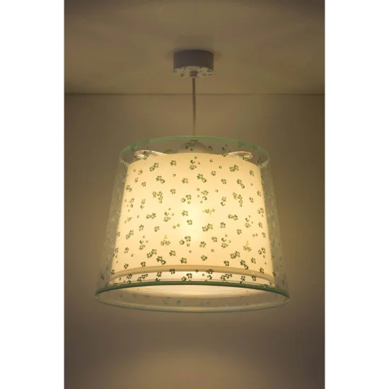 LAMPADA A SOSPENSIONE PER BAMBINI SOGNO FIORI E27 VERDE 2