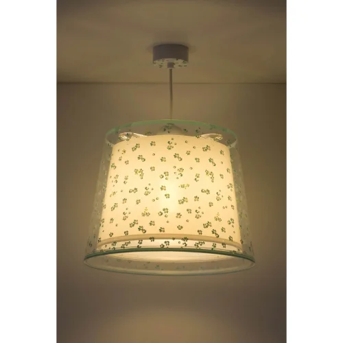 LAMPADA A SOSPENSIONE PER BAMBINI SOGNO FIORI E27 VERDE