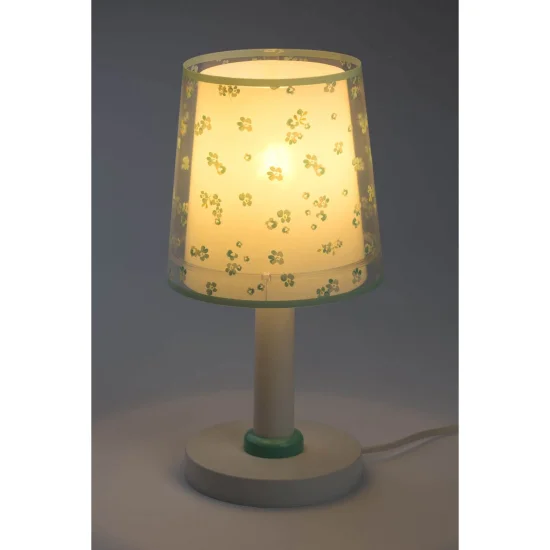 LAMPADA DA TAVOLO PER BAMBINI FIORI DA SOGNO E14 VERDE 2