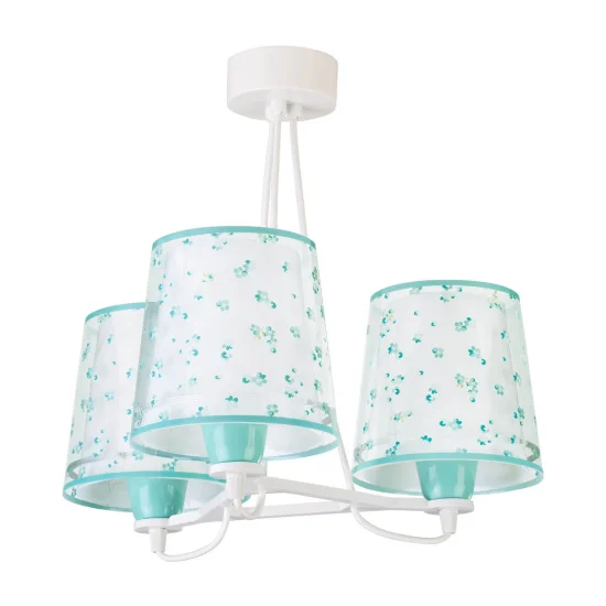 LAMPADA PER BAMBINI 3 LUCI SOGNO FIORI E27 VERDE