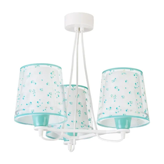 LAMPADA PER BAMBINI 3 LUCI SOGNO FIORI E27 VERDE 2