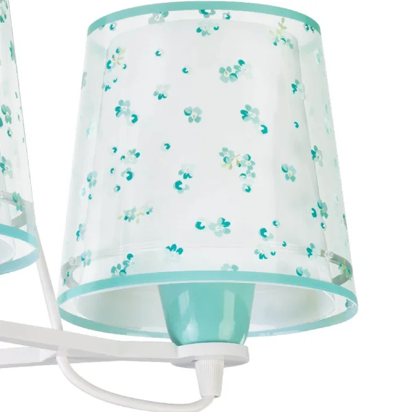 LAMPADA PER BAMBINI 3 LUCI SOGNO FIORI E27 VERDE