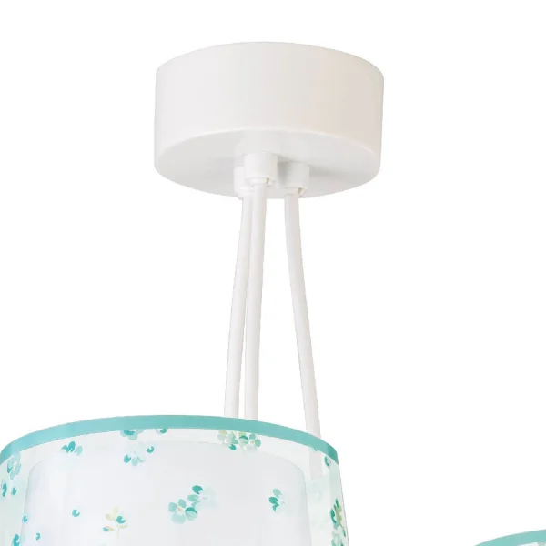 LAMPADA PER BAMBINI 3 LUCI SOGNO FIORI E27 VERDE