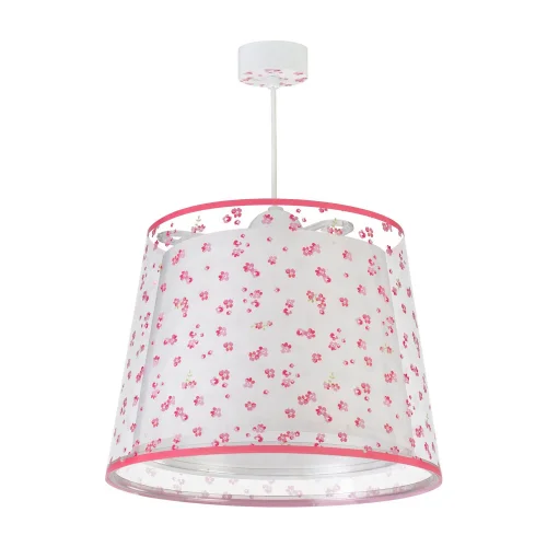 LAMPADA A SOSPENSIONE PER BAMBINI SOGNO FIORI E27 ROSA