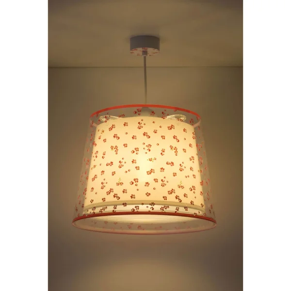 LAMPADA A SOSPENSIONE PER BAMBINI SOGNO FIORI E27 ROSA