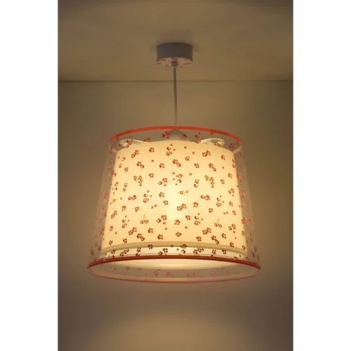 LAMPADA A SOSPENSIONE PER BAMBINI SOGNO FIORI E27 ROSA