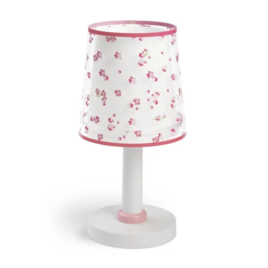 LAMPADA DA TAVOLO PER BAMBINI FIORI DA SOGNO E14 ROSA