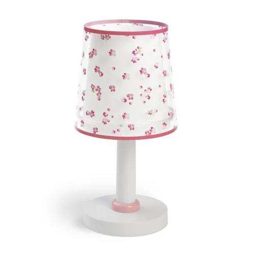 LAMPADA DA TAVOLO PER BAMBINI FIORI DA SOGNO E14 ROSA