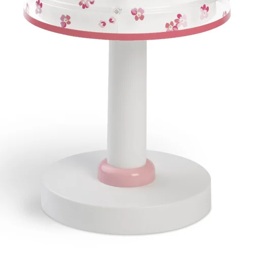LAMPADA DA TAVOLO PER BAMBINI FIORI DA SOGNO E14 ROSA